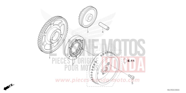STARTING CLUTCH for Hornet 500 PEARL HIMALAYAS WHITE (NHA87) from 2024